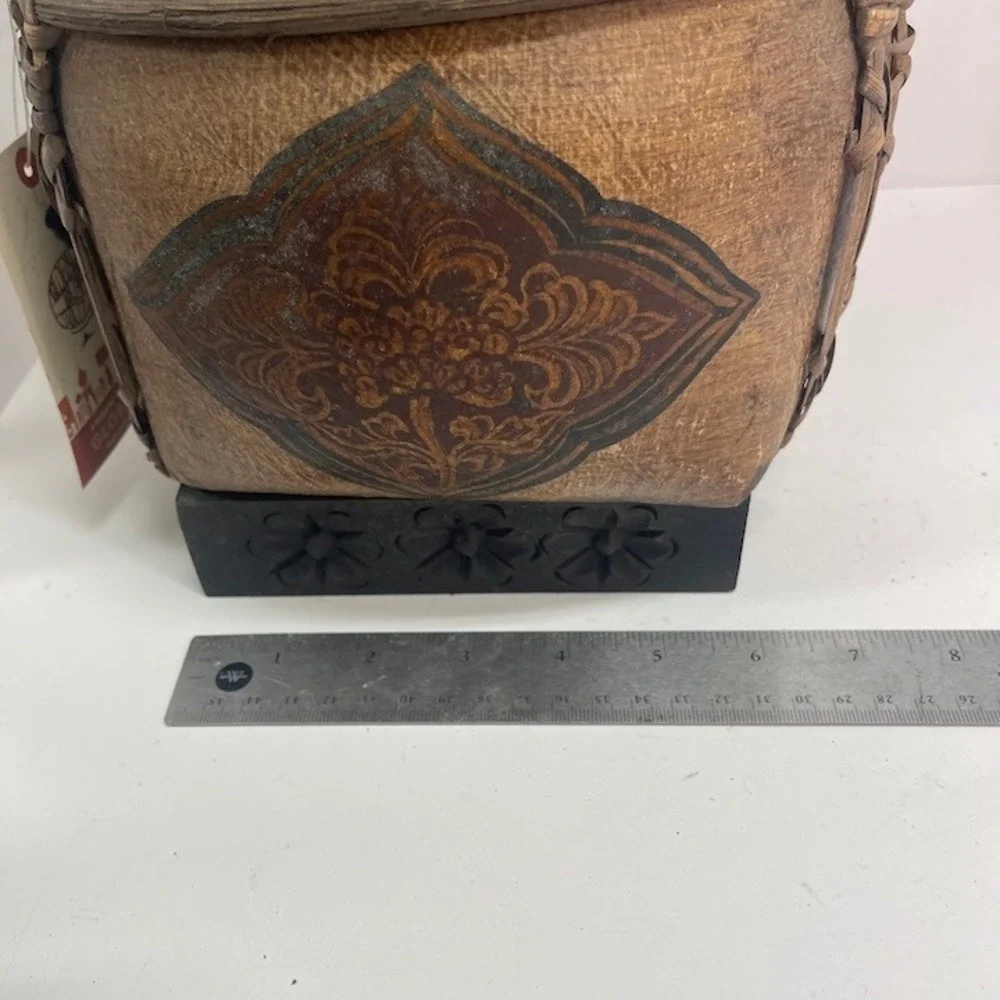 Target Home 2007 Decorative Thai-Style Rice Basket Accent - 10